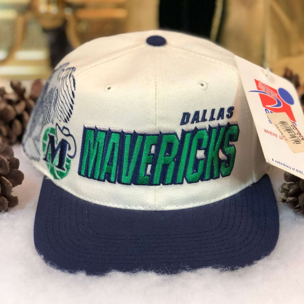Vintage Deadstock NWT NBA Dallas Mavericks Sports Specialties Shadow Snapback Hat