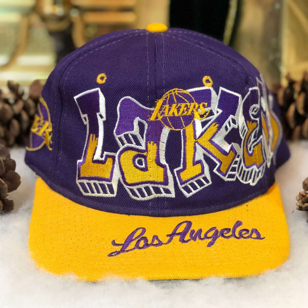 Vintage NBA Los Angeles Lakers Bootleg Graffiti Snapback Hat