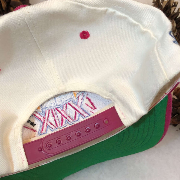 Vintage NFL Super Bowl XXIX 49ers Chargers Logo Athletic Sharktooth Snapback Hat