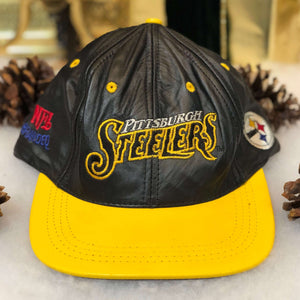 Vintage NFL Pittsburgh Steelers Modern Genuine Leather Snapback Hat