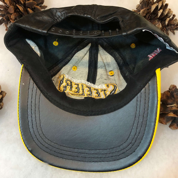 Vintage NFL Pittsburgh Steelers Modern Genuine Leather Snapback Hat