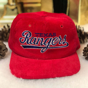 Vintage MLB Texas Rangers Twins Enterprise Corduroy Snapback Hat