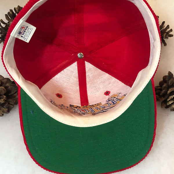 Vintage MLB Texas Rangers Twins Enterprise Corduroy Snapback Hat
