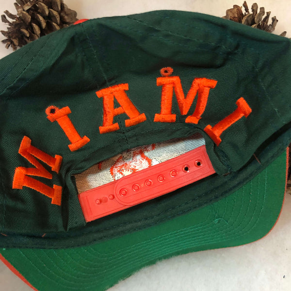 Vintage NCAA Miami Hurricanes Twill Snapback Hat
