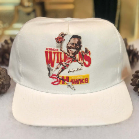 Vintage NBA Dominique Wilkins Atlanta Hawks Salem Sportswear Caricature Snapback Hat
