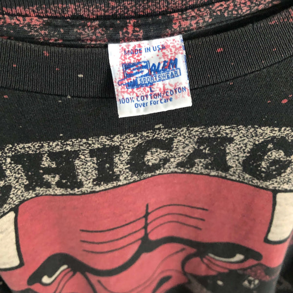Vintage NBA Chicago Bulls Salem Sportswear All Over Print T-Shirt (L)