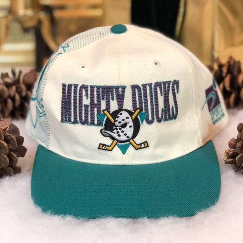 Vintage NHL Anaheim Mighty Ducks Sports Specialties Laser Snapback Hat