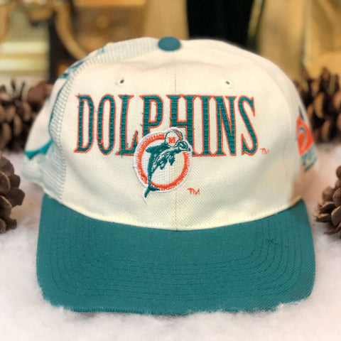 Vintage NFL Miami Dolphins Sports Specialties Laser Snapback Hat