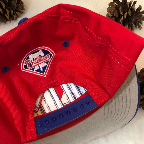 Vintage MLB Philadelphia Phillies Logo 7 Twill Snapback Hat