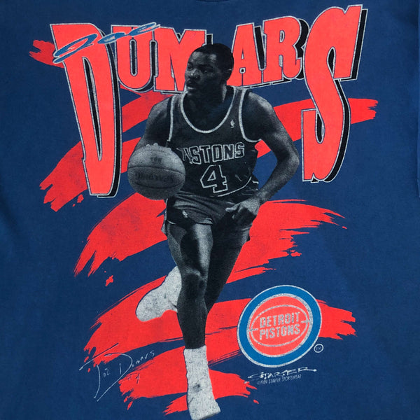 Vintage 1989 NBA Detroit Pistons Joe Dumars Starter T-Shirt (L)