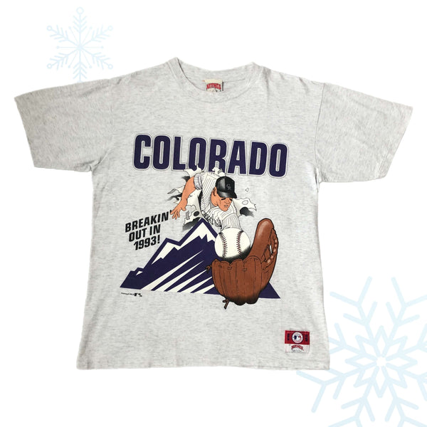 Gildan, Shirts, Vintage Mlb Colorado Rockies Looney Tunes Shirt Colorado Rockies  Shirt Mlb