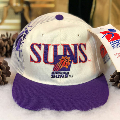 Vintage Deadstock NWT NBA Phoenix Suns Sports Specialites Laser Snapback Hat