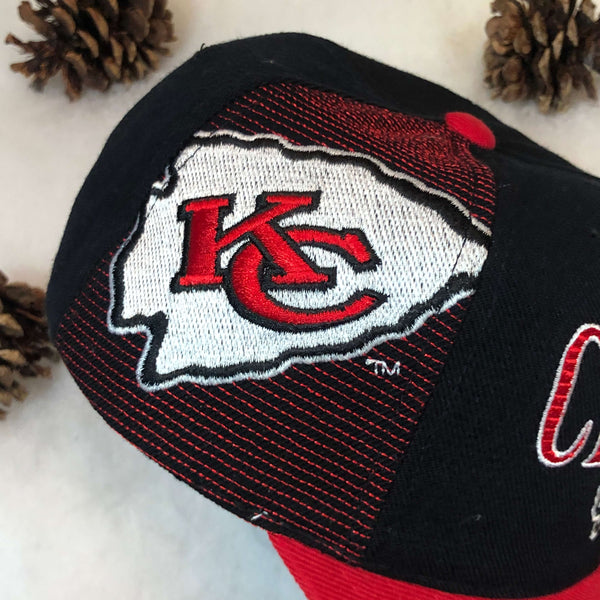 Vintage NFL Kansas City Chiefs Sports Specialties Black Laser Snapback Hat