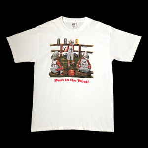 Vintage NBA Houston Rockets "Best In The West!" Kids Portrait T-Shirt (L)
