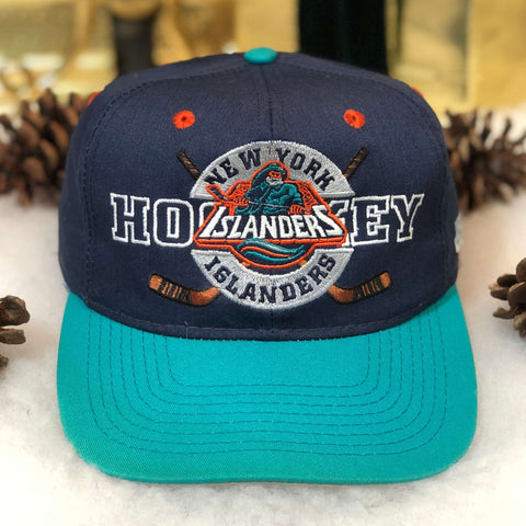 Vintage NHL New York Islanders #1 Apparel Twill Snapback Hat