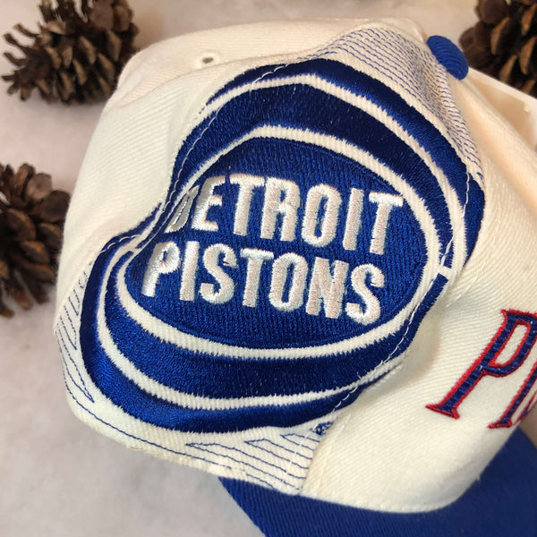 Vintage Deadstock NWT NBA Detroit Pistons Sports Specialties Laser Snapback Hat