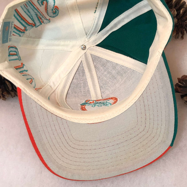 Vintage NFL Miami Dolphins Drew Pearson Swirl Snapback Hat