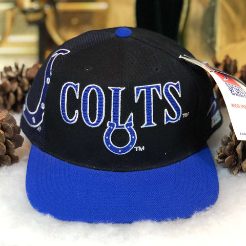 Vintage Deadstock NWT NFL Indianapolis Colts Sports Specialites Laser Snapback Hat