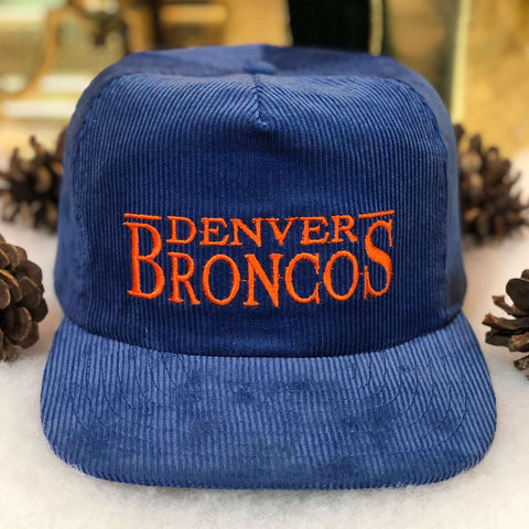 Vintage NFL Denver Broncos Corduroy Annco Strapback Hat
