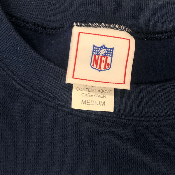 NFL New England Patriots Navy Crewneck Sweatshirt (M)