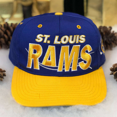 Vintage NFL St. Louis Rams The G Cap Swordfish Twill Snapback Hat