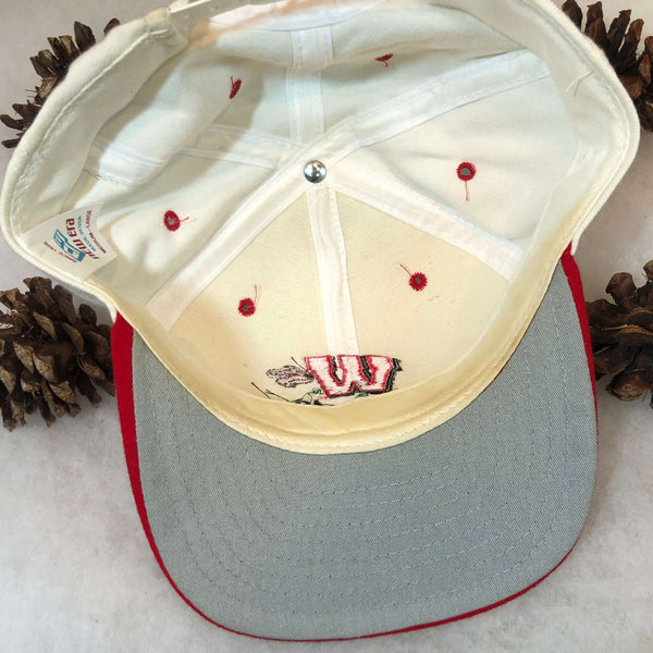 Vintage 1999 NCAA Rose Bowl Wisconsin Badgers New Era Wool Snapback Hat