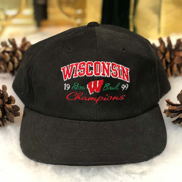 Vintage 1999 NCAA Rose Bowl Champions Wisconsin Badgers Yupoong Snapback Hat