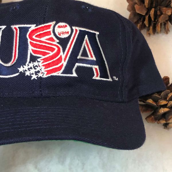 Vintage USA Olympic Baseball Sports Specialties Wool Snapback Hat