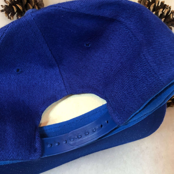 Vintage Deadstock NWOT Blue Blank Head-to-Toe Wool Snapback Hat