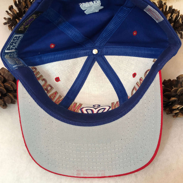 Vintage Deadstock NWOT London Monarchs World Football League Starter SAMPLE Twill Snapback Hat
