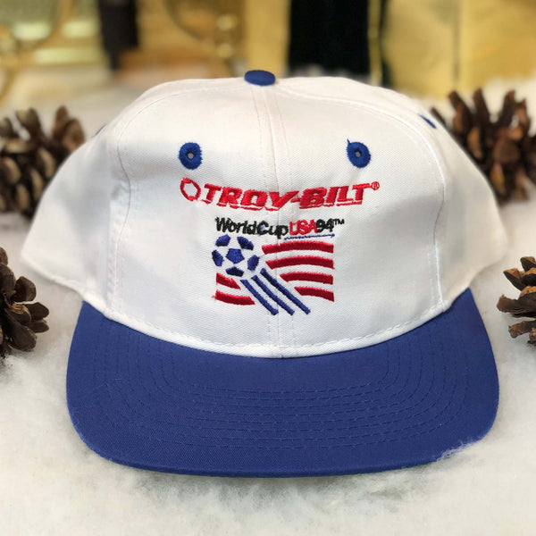 Vintage Deadstock NWOT 1994 USA World Cup Troy-Bilt The Game Twill Snapback Hat