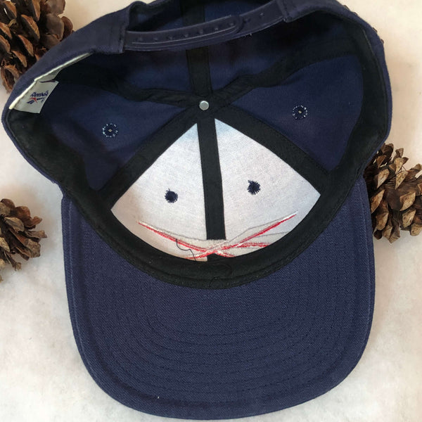 Vintage Reebok Navy Plain Logo Snapback Hat