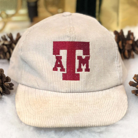 Vintage NCAA Texas A&M Aggies Corduroy Snapback Hat