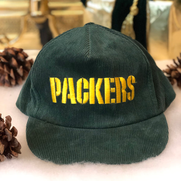 Vintage NFL Green Bay Packers Corduroy Snapback Hat