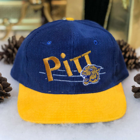 Vintage NCAA Pittsburgh Panthers Universal Corduroy Snapback Hat