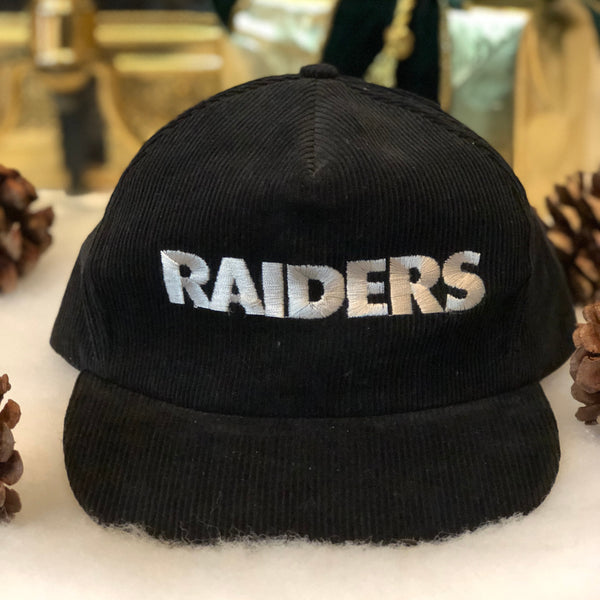 Vintage NFL Los Angeles Raiders Corduroy Snapback Hat