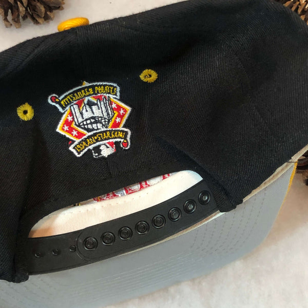Vintage Deadstock NWT 1994 MLB All-Star Game Pittsburgh Pirates #1 Apparel Twill Snapback Hat
