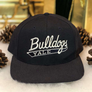 Vintage NCAA Yale Bulldogs University Square Wool Snapback Hat