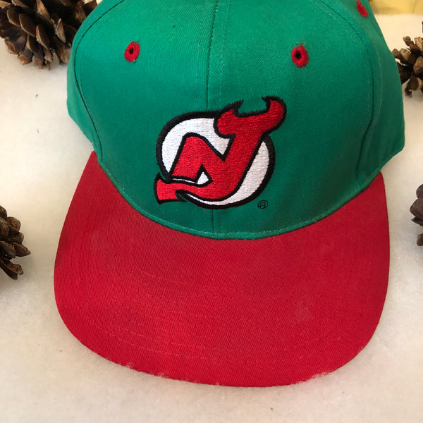 Vintage NHL New Jersey Devils Green Snapback Hat