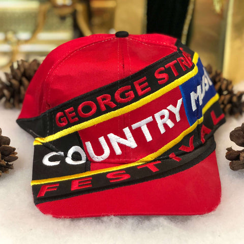 Vintage Deadstock NWOT George Strait Country Music Festival Twill Snapback Hat
