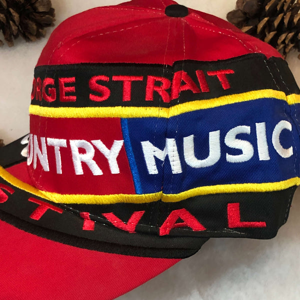 Vintage Deadstock NWOT George Strait Country Music Festival Twill Snapback Hat