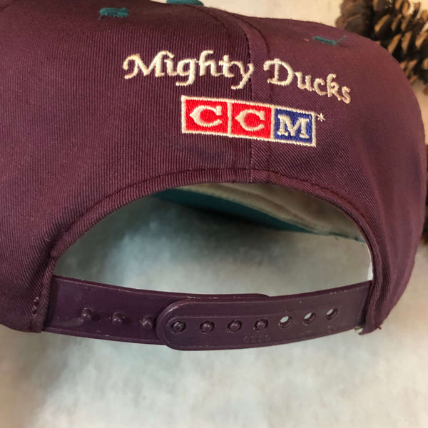 Vintage NHL Anaheim Mighty Ducks CCM Twill Snapback Hat