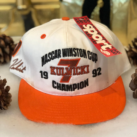Vintage Deadstock NWT AJD Sportswear 1992 NASCAR Winston Cup Champion Alan Kulwicki Snapback Hat
