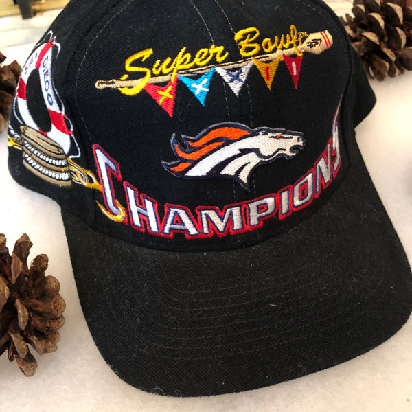 Vintage Logo Athletic NFL Super Bowl XXXII Champions Denver Broncos Snapback Hat