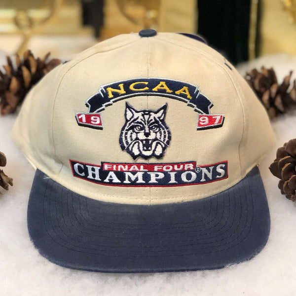 Vintage Deadstock NWT 1997 NCAA Final Four Champions Arizona Wildcats Logo 7 Twill Snapback Hat