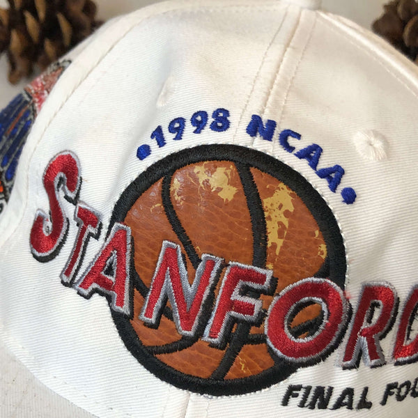 Vintage 1998 NCAA Final Four Stanford Cardinals San Antonio Top of the World Twill Snapback Hat