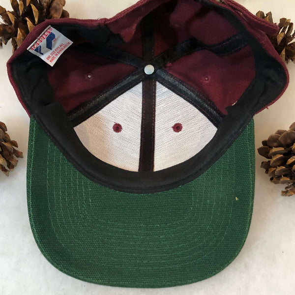 Vintage Toppers Maroon Winter Green Blank Strapback Hat