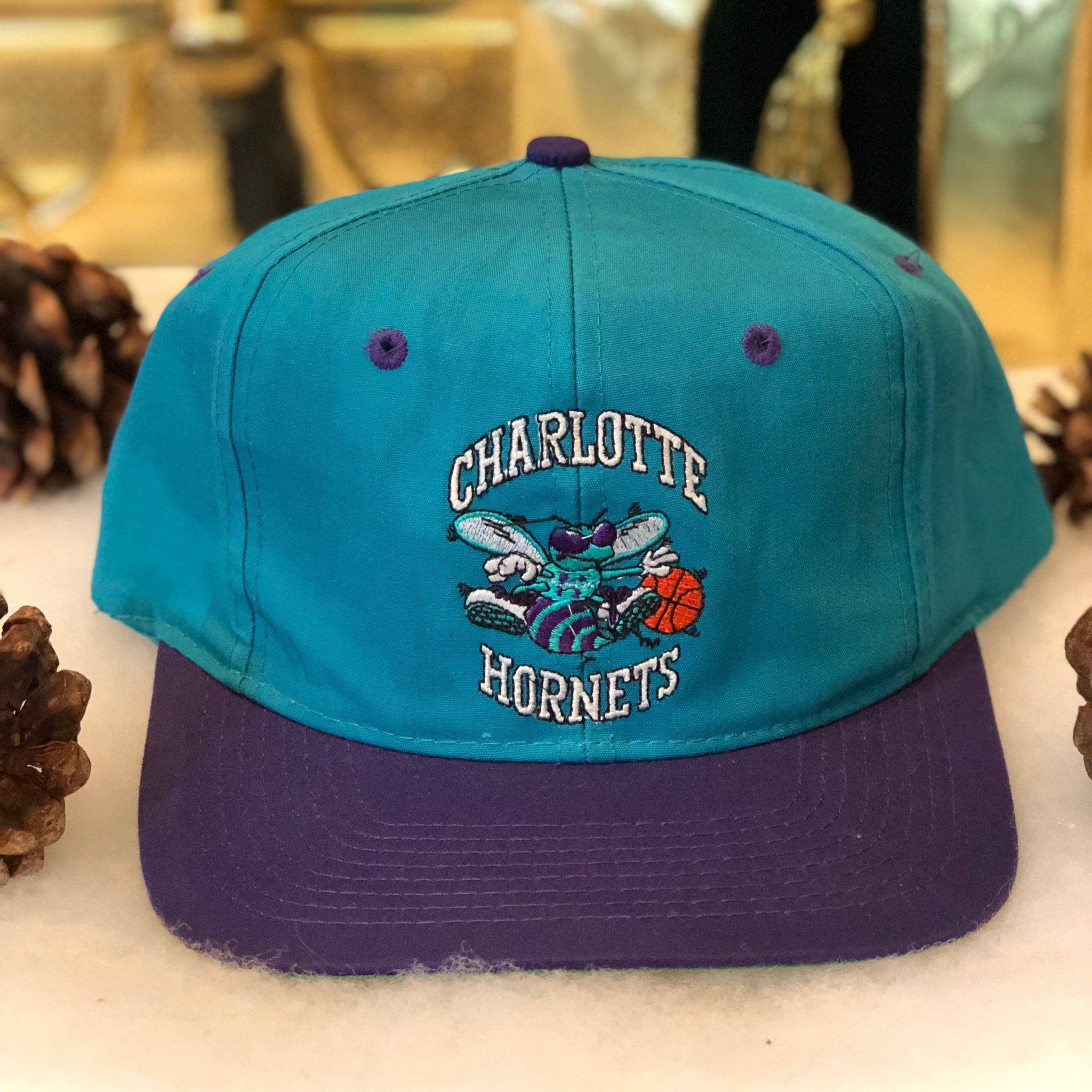 Vintage Competitor NBA Charlotte Hornets Snapback Hat