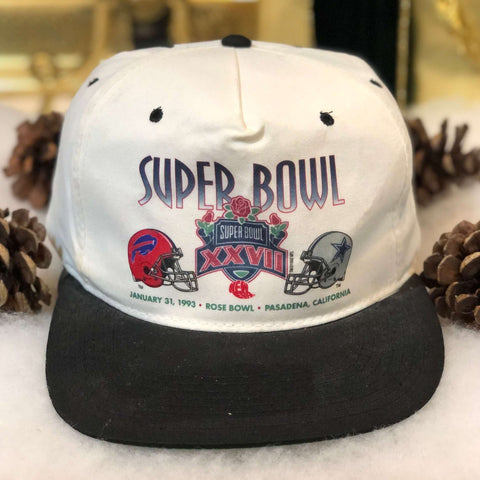 Vintage NFL Super Bowl XXVII Dallas Cowboys Buffalo Bills New Era Twill Snapback Hat