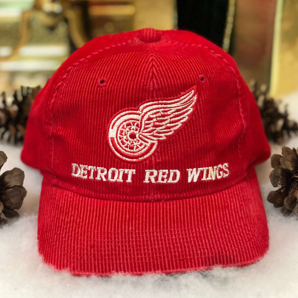 Vintage NHL Detroit Red Wings The G Cap Corduroy Snapback Hat